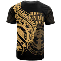 Northern Mariana Islands T Shirt Gold Color Polynesian Patterns Best CNMI Ever - Polynesian Pride