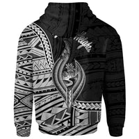 Guam Zip Hoodie Agana Heights Seal of Guam Polynesian Patterns - Polynesian Pride