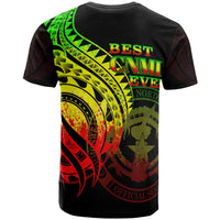 Northern Mariana Islands T Shirt Reggae Color Polynesian Patterns Best CNMI Ever - Polynesian Pride