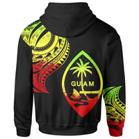Guam Zip Hoodie Guam Tatau Reggae Patterns - Polynesian Pride