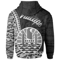 French Polynesia Hoodie Vaitape Seal of French Polynesia Polynesian Patterns - Polynesian Pride