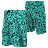 Hawaii Polynesian Culture Board Shorts Blue Men Blue - Polynesian Pride