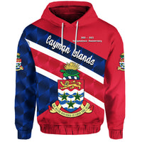 Cayman Islands Hoodie Coat of Arms Independence Anniversary Sporty Style LT8 Unisex Red - Polynesian Pride