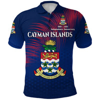 Cayman Islands Polo Shirt Coat Of Arms Independence Anniversary Simple Style Blue LT8 Unisex Blue - Polynesian Pride