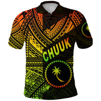 FSM Chuuk Polo Shirt Original Style Reggae LT8 - Polynesian Pride
