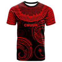 ChuukT Shirt Unique Serrated Texture Red Unisex Red - Polynesian Pride