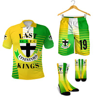 Combo Polo Shirt, Men Short And Socks LAST Lt. A. F. C - LTYENTYIES 19 Dynamic Style LT8 Small Medium - Polynesian Pride