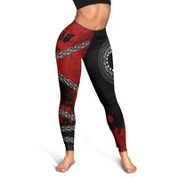 Cook Islands Polynesian Women's Leggings - Polynesian Chain Style - Polynesian Pride