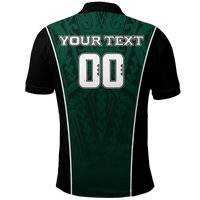 Custom Hawaii Volleyball Green Warrior Polo Shirt LT2 GREEN - Polynesian Pride