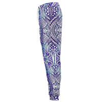 Polynesian Symmetry Gardient Violet Joggers - Polynesian Pride