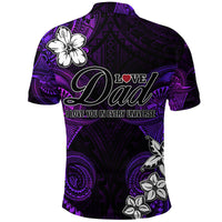 Custom Polynesian Fathers Day Polo Shirt I Love You In Every Universe Purple LT8 - Polynesian Pride