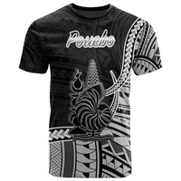 New Caledonia Islands T Shirt Pouebo Seal Of New Caledonia Islands Polynesian Patterns Unisex Black - Polynesian Pride