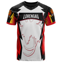 Papua New Guinea T Shirt Lorengau PNG Coat Of Arms Unisex Red Black - Polynesian Pride