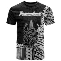 New Caledonia Islands T Shirt Pouembout Seal Of New Caledonia Islands Polynesian Patterns Unisex Black - Polynesian Pride