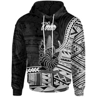 New Caledonia Islands Hoodie Thio Seal of New Caledonia Polynesian Patterns Unisex Black - Polynesian Pride