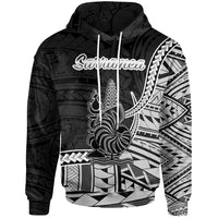 New Caledonia Islands Hoodie Sarramea Seal of New Caledonia Polynesian Patterns Unisex Black - Polynesian Pride