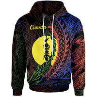 New Caledonia Hoodie Canala Wings Style Flag Color Unisex Black - Polynesian Pride