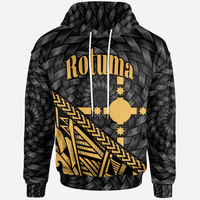 Rotuma Hoodie Gold Tapa Patterns With Bamboo Unisex Gold - Polynesian Pride