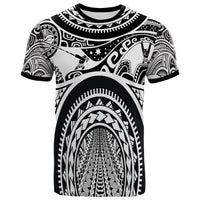 Polynesian T Shirt Polynesian Patterns Maui Tattoo (White) Unisex White - Polynesian Pride