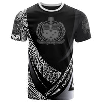 Fiji T Shirt Polynesian Palm Tree Black - Polynesian Pride