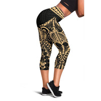 Polynesian Rising 11th Capris A6 Women Black - Polynesian Pride