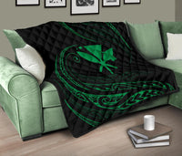 Kanaka Premium Quilt - Green - Frida Style - Polynesian Pride