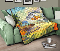 Vintage Hawaii Premium Quilt - Polynesian Pride