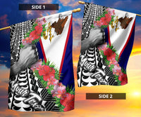 American Samoa Flag - Custom Personalised Curve Style - Polynesian Pride
