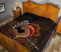Hawaiian Warrior Helmet Polynesian Premium Quilt - Polynesian Pride