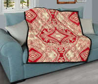 Polynesian Premium Quilt Red And Yellow - Polynesian Pride