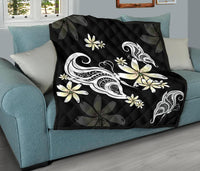 Plumeria Butterfly Premium Quilt - Polynesian Pride