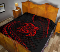 Hawaii Turtle Premium Quilt - Red - Frida Style - Polynesian Pride