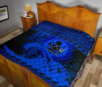 Cook Island Quilt Wave Blue Design - Polynesian Pride