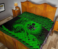 Cook Island Quilt Wave Green Design - Polynesian Pride