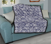 Polynesian Premium Quilt Blue And White - Polynesian Pride
