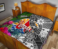 Tahiti Premium Quilt - Turtle Plumeria Banana Leaf - Polynesian Pride