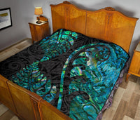 Aotearoa Maori Premium Quilt Silver Fern Koru Vibes - Polynesian Pride