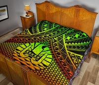 Polynesian Tahiti Premium Quilt - Reggae Vintage Polynesian Patterns - Polynesian Pride