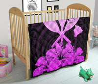 Hawaiian Kanaka Premium Quilt Hibiscus Polynesian Love Pink - Polynesian Pride