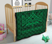Hawaii Polynesian Mauna Kea Premium Quilt Green - Polynesian Pride