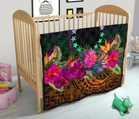 Cook Islands Polynesian Premium Quilt - Summer Hibiscus - Polynesian Pride