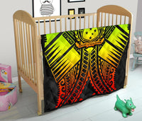 Samoa Polynesian Premium Quilt - Samoa Reggae Seal with Polynesian Tattoo - Polynesian Pride