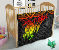 Yap Polynesian Premium Quilt - Reggae Turtle - Polynesian Pride