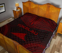 Tokelau Premium Quilt - Tokelau Flag Polynesian Chief Red Version - Polynesian Pride