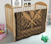 Hawaii Polynesian Kanaka Maoli Premium Quilt Gold - Polynesian Pride