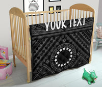 Cook Island Personalised Premium Quilt - Seal With Polynesian Tattoo Style ( Black) - Polynesian Pride