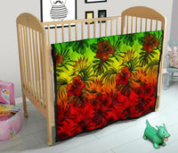 Polynesian Premium Quilt - Reggae Hibiscus Patterns - Polynesian Pride