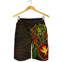 Polynesian Hawaii Shorts (Men) - Reggae Turtle Manta Ray - Polynesian Pride