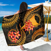 Tokelau Polynesian Sarong - Gold Plumeria SARONG ONE SIZE GOLD - Polynesian Pride