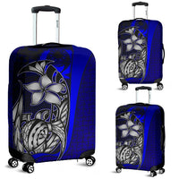 Pohnpei Micronesian Luggage Covers Blue - Turtle With Hook Blue - Polynesian Pride